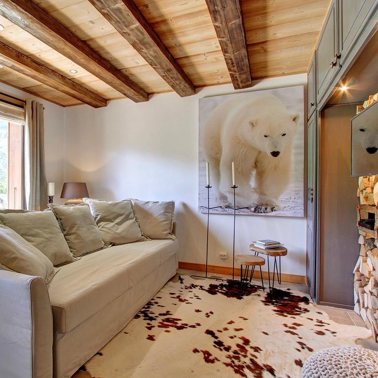 L'Ours Blanc Lodge Le Biot Exteriör bild
